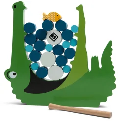 BS Toys Krokodil Hout - Balans en Stapelspel