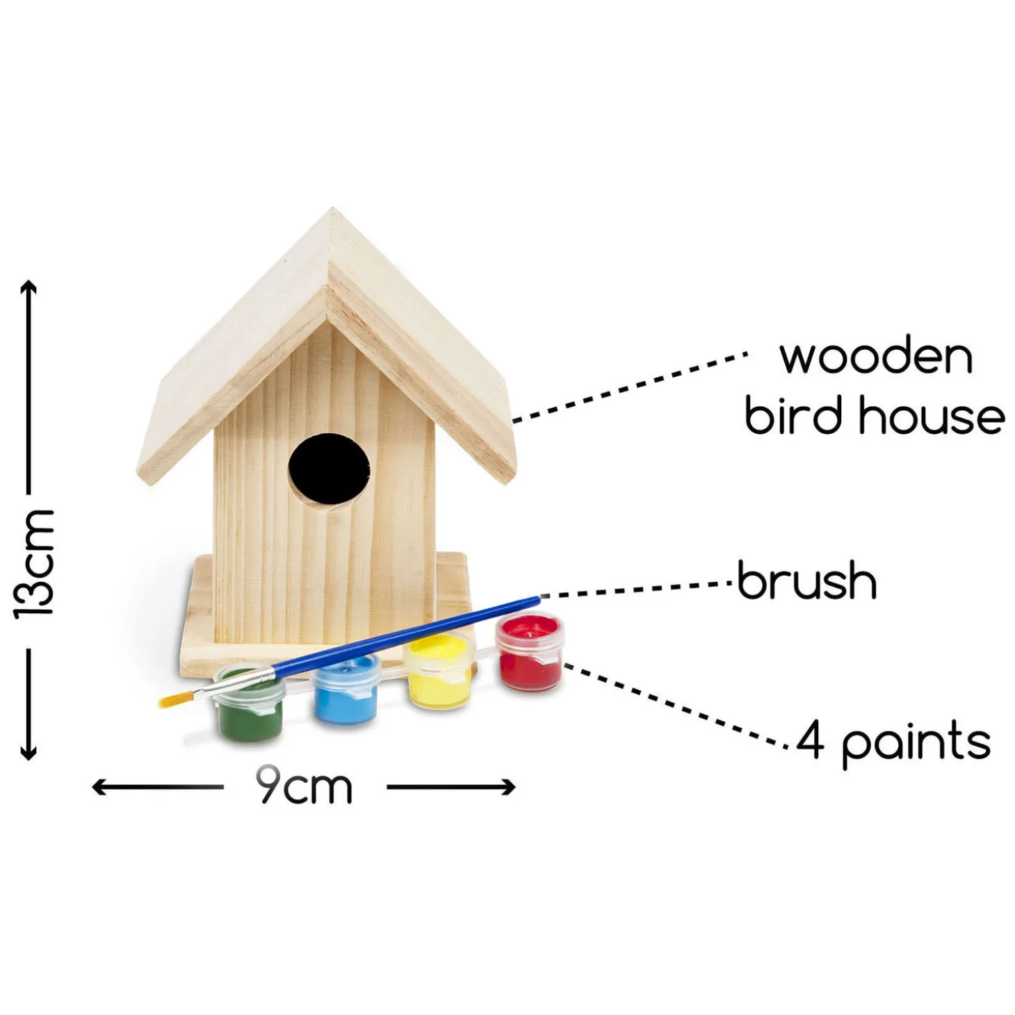 BS Toys Maak je eigen Houten Vogelhuisje Bouwset