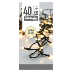 Buiten Ledverlichting 40 Led - Warm White, 300cm