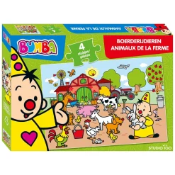 Bumba Puzzel Boerderijdieren, 4st.