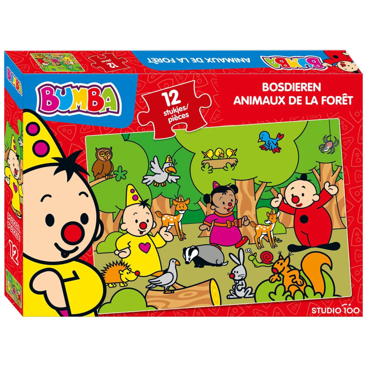 Bumba Puzzel Bosdieren, 12st.