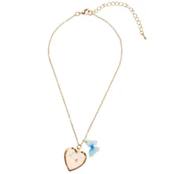 Butterfly Heart Locket Ketting