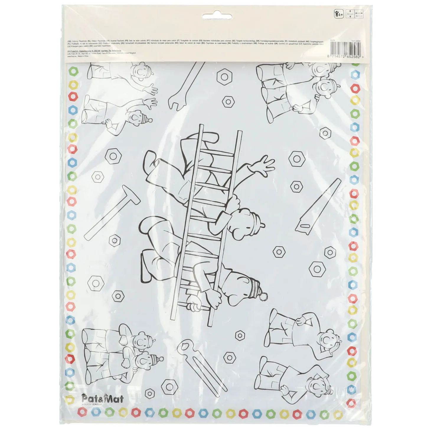 Buurman & Buurman Placemats Kleurplaten, 6st.