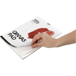 Canvas Blok Wit A4 280gr, 10 Vellen