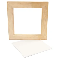 Canvas Paneel met Lijst, 20,8x20,8cm