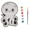 Canvas Schilderen - Octopus - incl Penseel en 6 kleuren verf