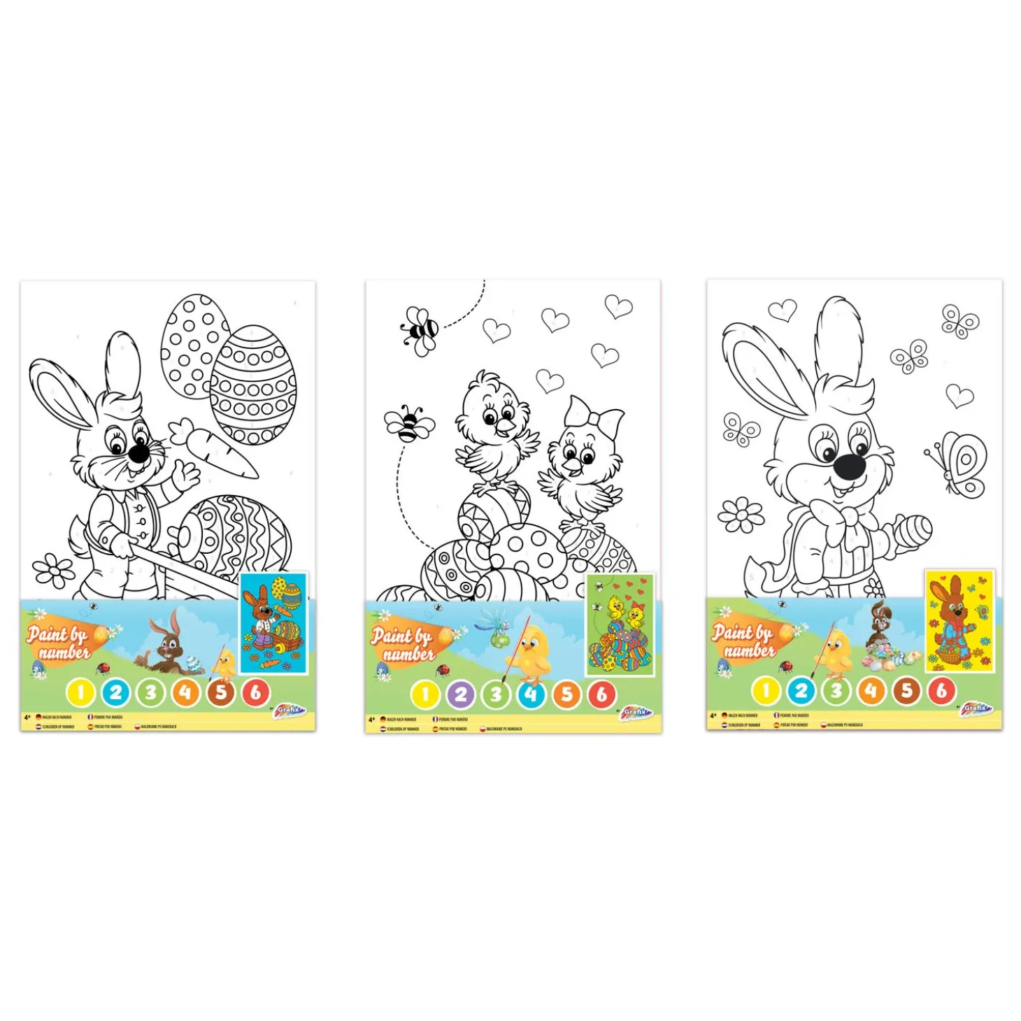 Canvas Schilderen op Nummer Pasen