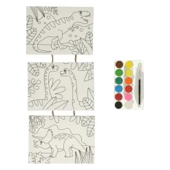 Canvas Schilderijen Aan Touw - Dino, 3st