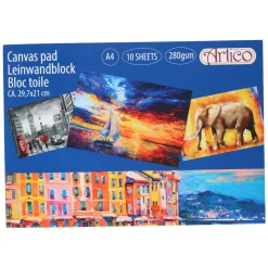 Canvas Tekenblok A4 280gsm, 10 Vellen