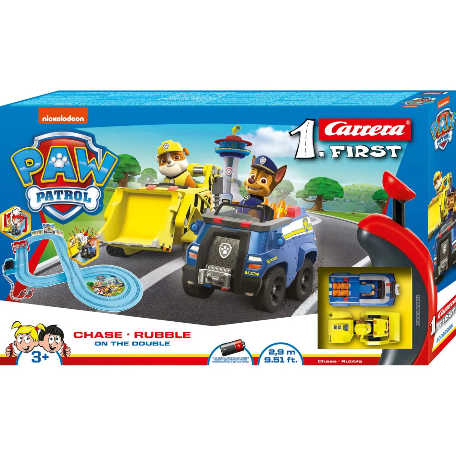 Carrera First Racebaan - PAW Patrol 'On the Double'