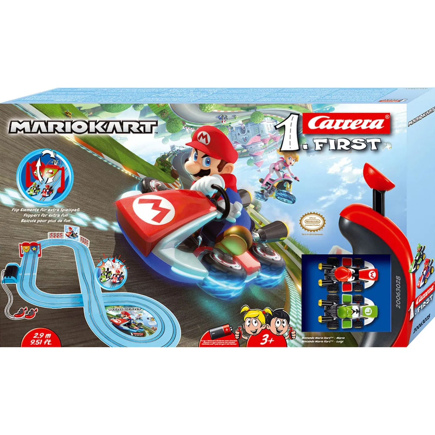Carrera First Racebaan, 2,9m - Mario Kart