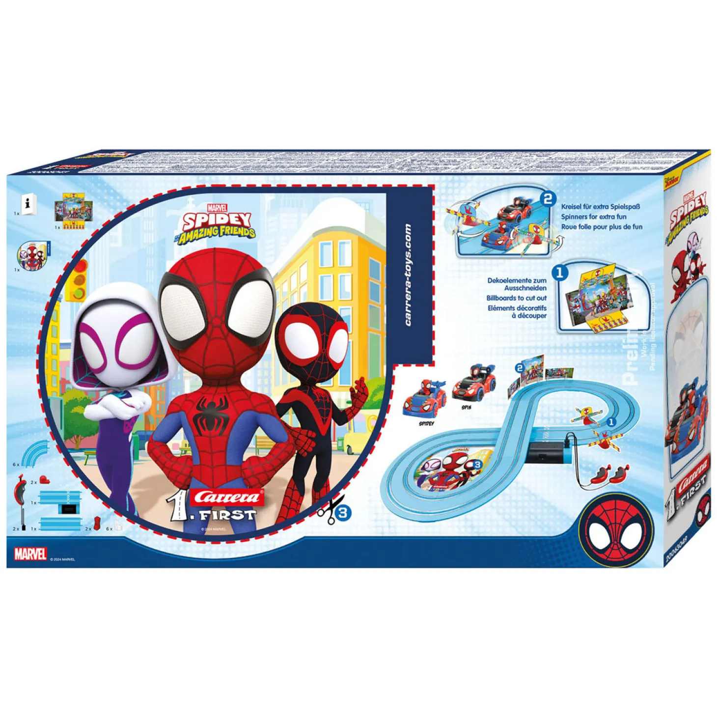 Carrera First Spidey Web Spinners Racebaan, 2,4m