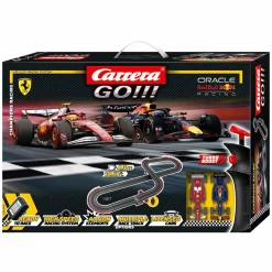 Carrera GO!!! Racebaan - Champion's Racing M. Verstappen No.1 vs. L. Hamilton No.44