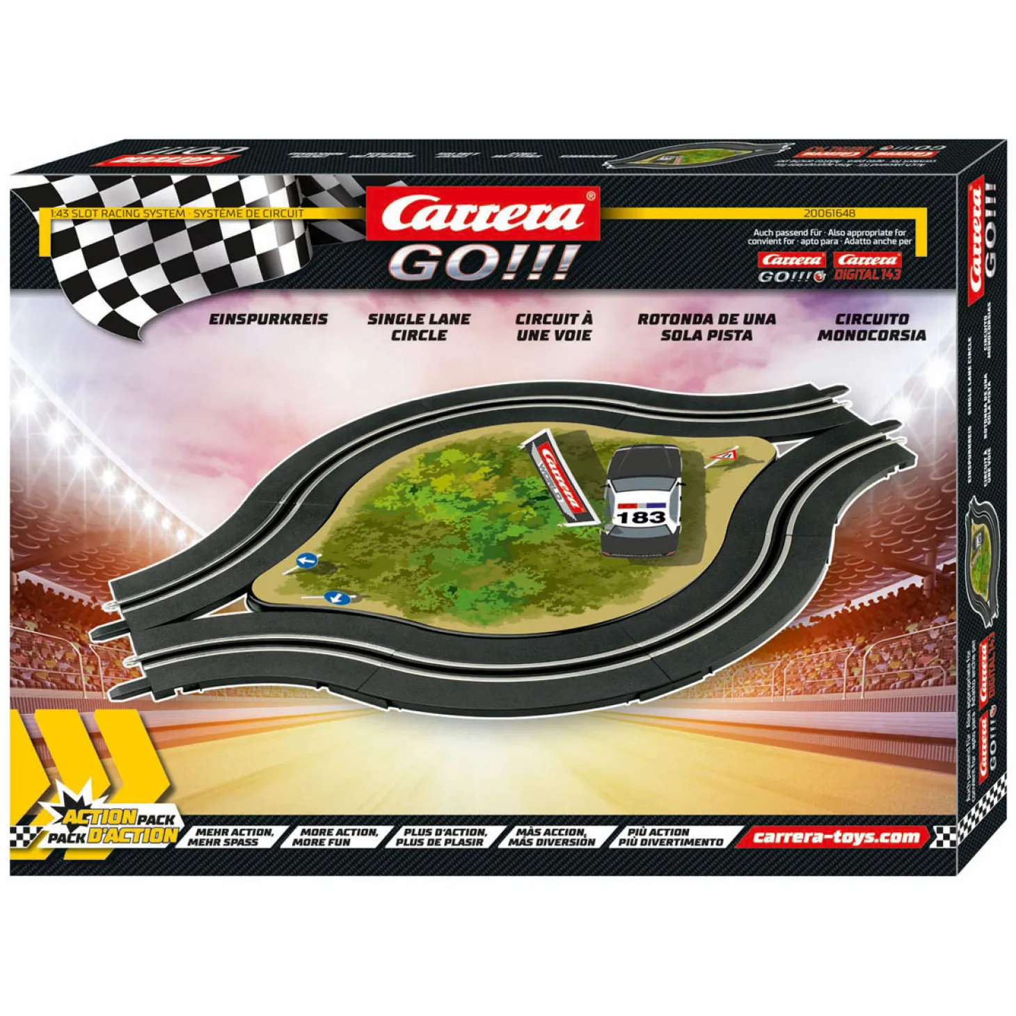 Carrera GO!!! Racebaanonderdeel Eenbaansrotonde - 1:43