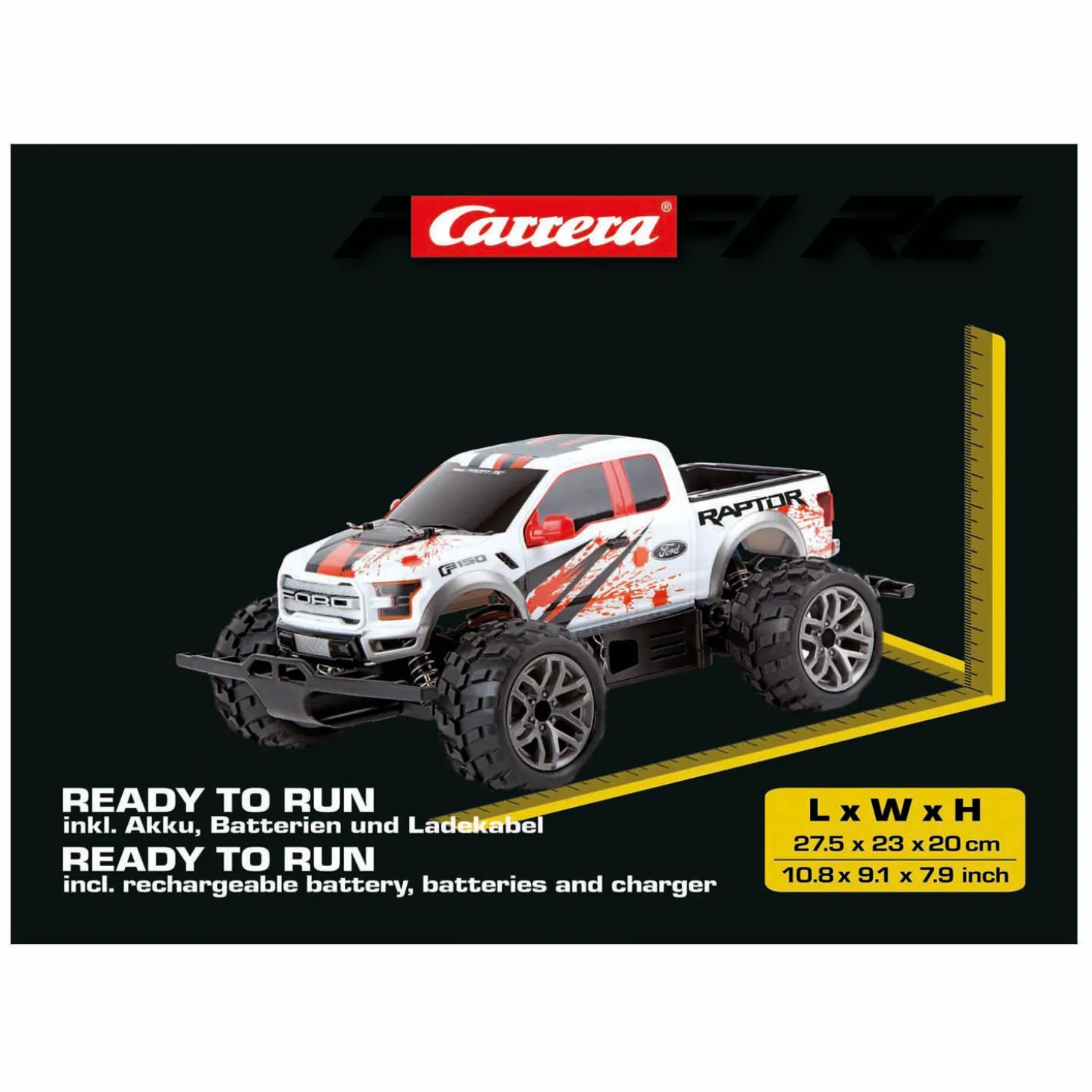 Carrera RC 2,4GHz Ford F-150 Raptor -PX- - 50 km/u