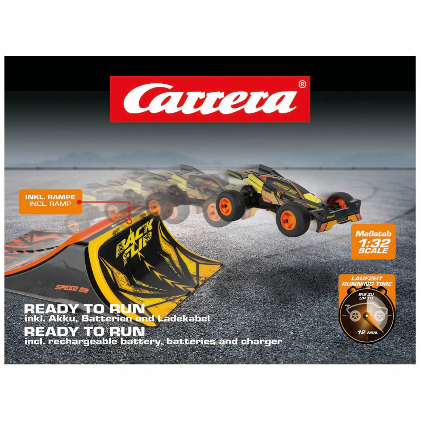 Carrera RC 2,4GHz High Speed Car + Ramp 1:32