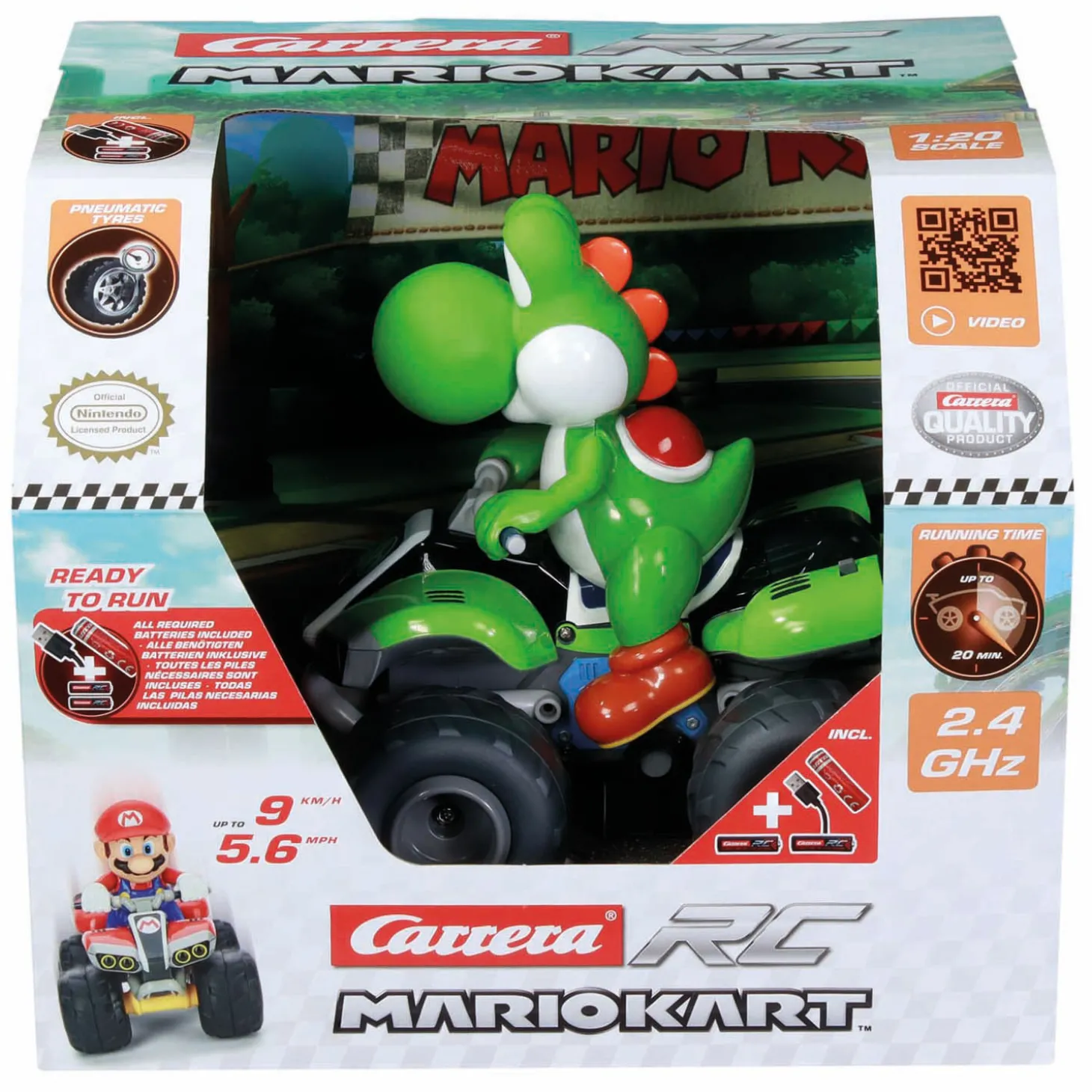 Carrera RC 2,4GHz Mario Kart - Yoshi Quad
