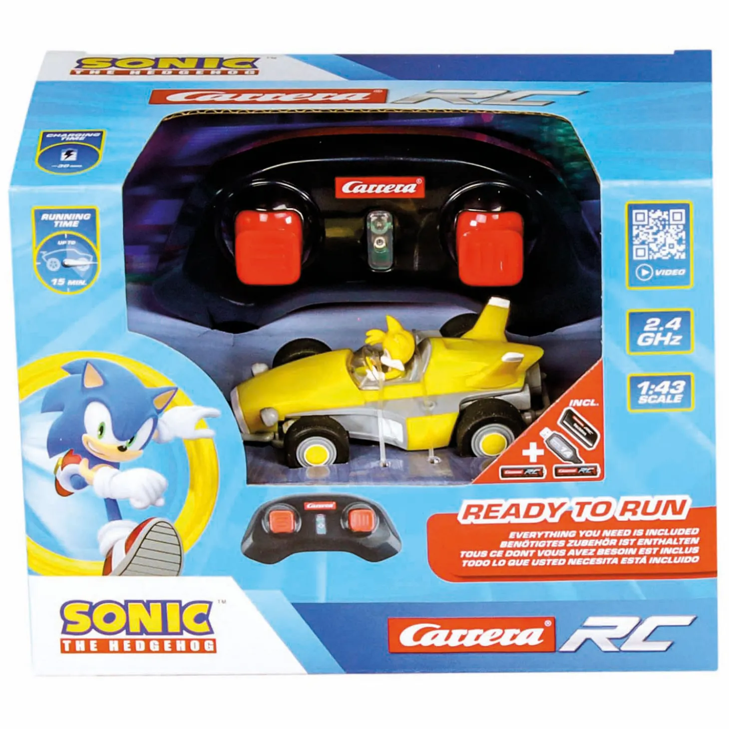 Carrera Team Sonic Racing Mini RC - Tails 1:43