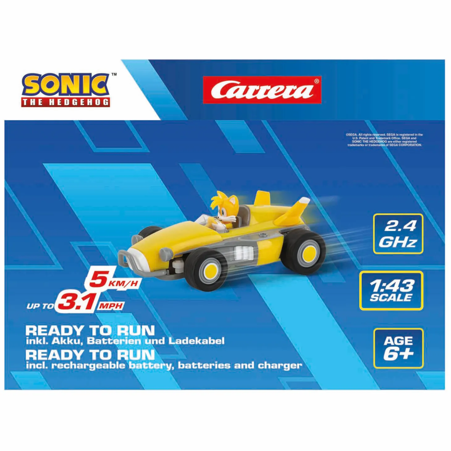 Carrera Team Sonic Racing Mini RC - Tails 1:43