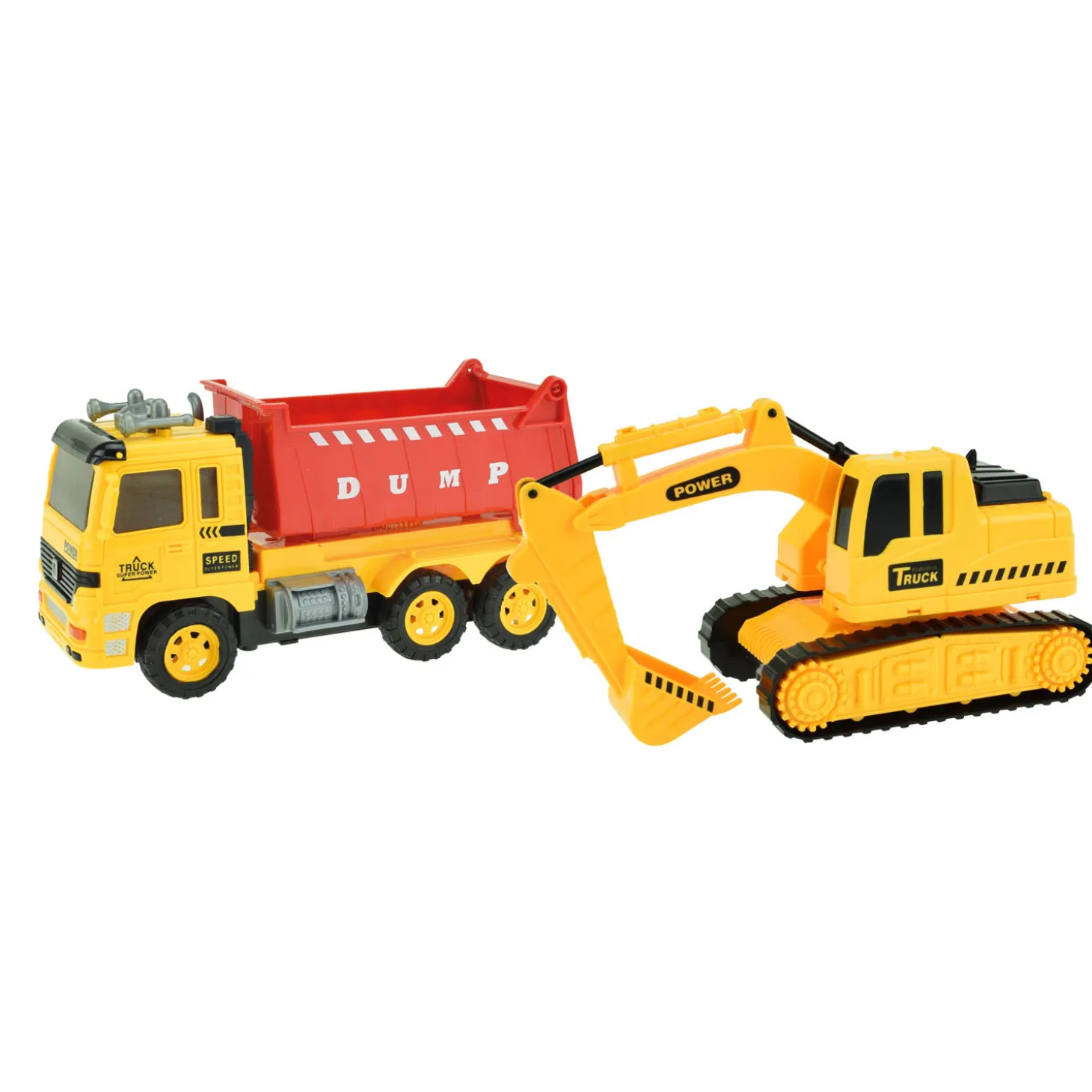Cars & Trucks Kiepwagen met Graafmachine