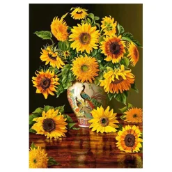 Castorland Legpuzzel Sunflowers in a Peacock Vase, 1000st.