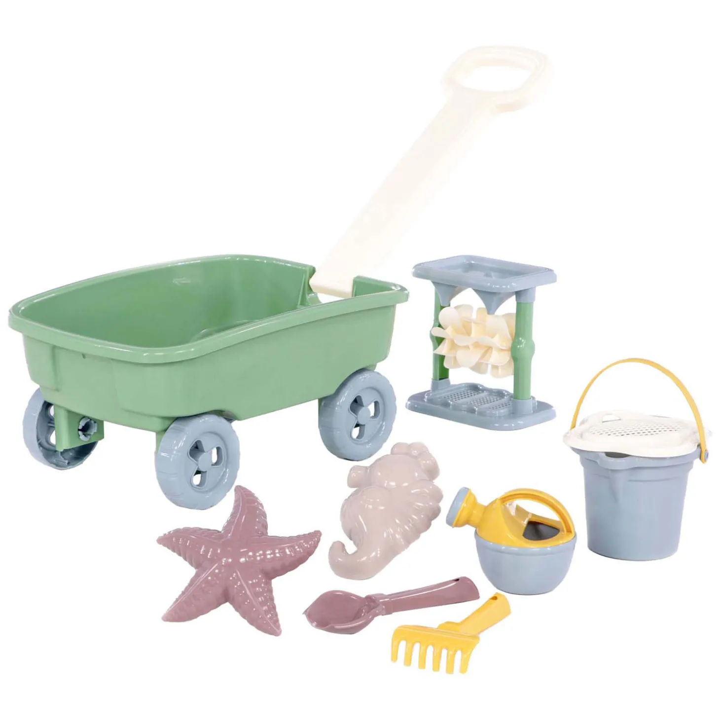 Cavallino Bolderkar met Zandspeelgoed - Inclusief oa Gieter en Schep