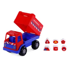 Cavallino Brandweervrachtwagen Vormenstoof met 6 Blokken, 26cm