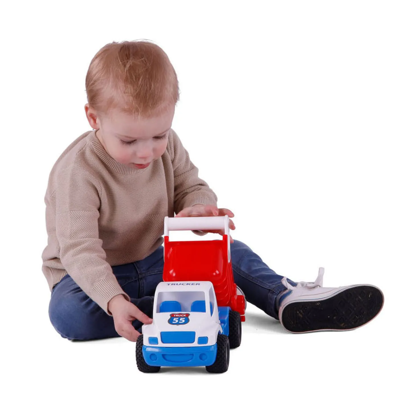 Cavallino Grip Kiepvrachtwagen met Rubberbanden, 26cm