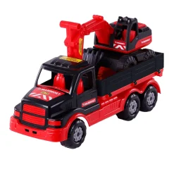 Cavallino Mammoet Torpedo Vrachtwagen met Graafmachine, 44,5cm