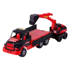 Cavallino Mammoet Torpedo Vrachtwagen met Graafmachine, 44,5cm