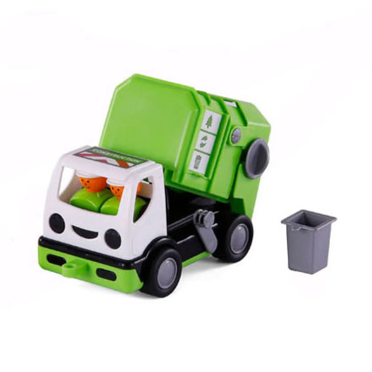 Cavallino Mijn Eerste Vuilniswagen Groen, 19cm