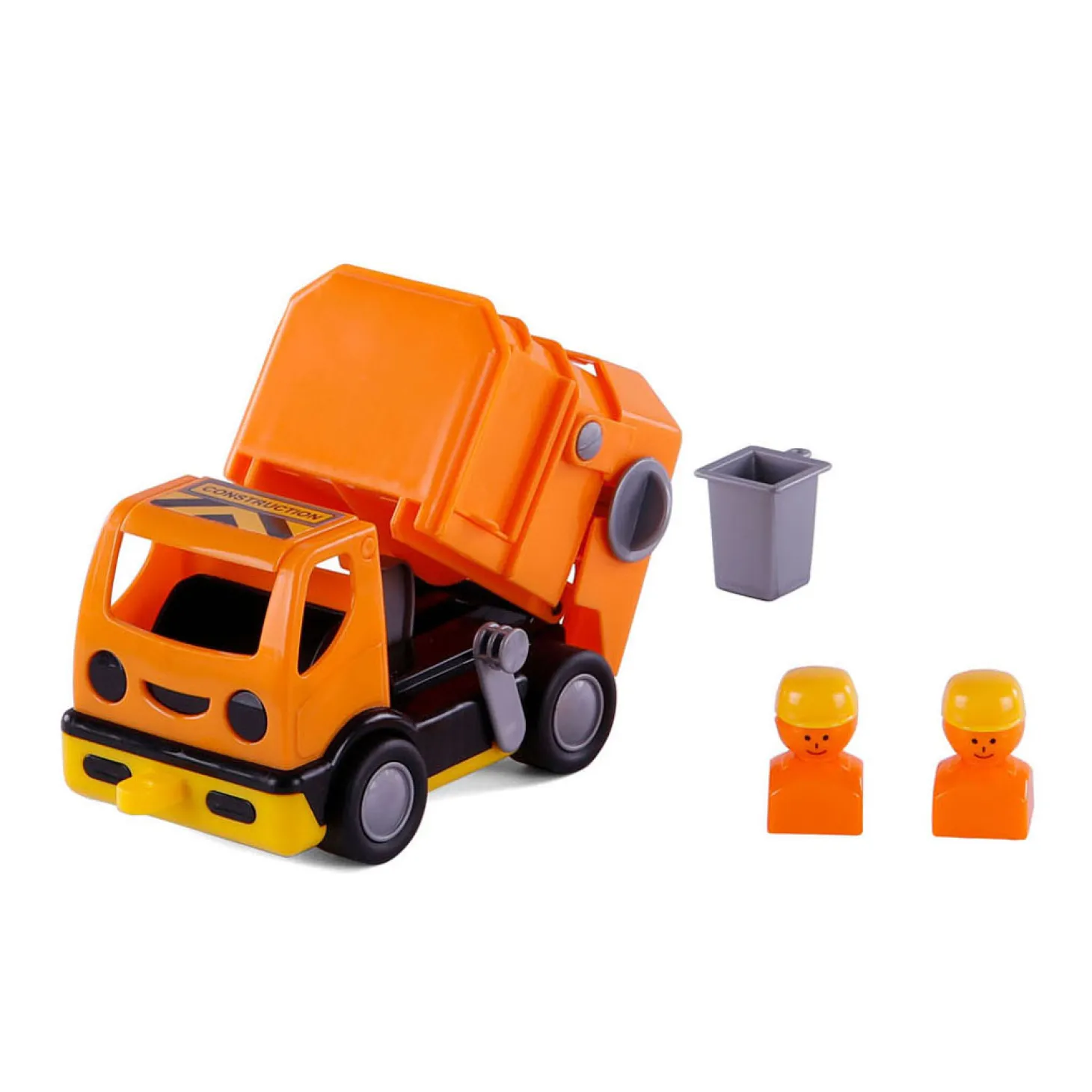 Cavallino Mijn Eerste Vuilniswagen Oranje, 19cm