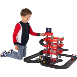 Cavallino Racing Parkeergarage met 4 Verdiepingen en Auto's Speelset