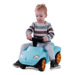 Cavallino Safari Racer Loopauto Blauw met Geluid