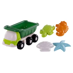 Cavallino Strand Kiepwagen met 4 Zandvormen Groen