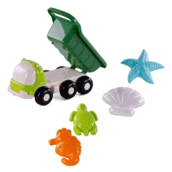 Cavallino Strand Kiepwagen met 4 Zandvormen Groen