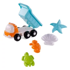 Cavallino Strand Kiepwagen met 4 Zandvormen Blauw