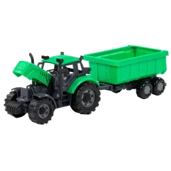 Cavallino Tractor met Kiepwagen Aanhangwagen Groen, Schaal 1:32