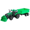 Cavallino Tractor met Lader en Aanhang Kiepwagen Groen,  Schaal 1:32