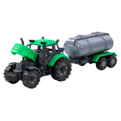 Cavallino Tractor met Tankwagen Groen, Schaal 1:32