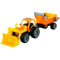 Cavallino Tractor met Voorlader en Aanhanger