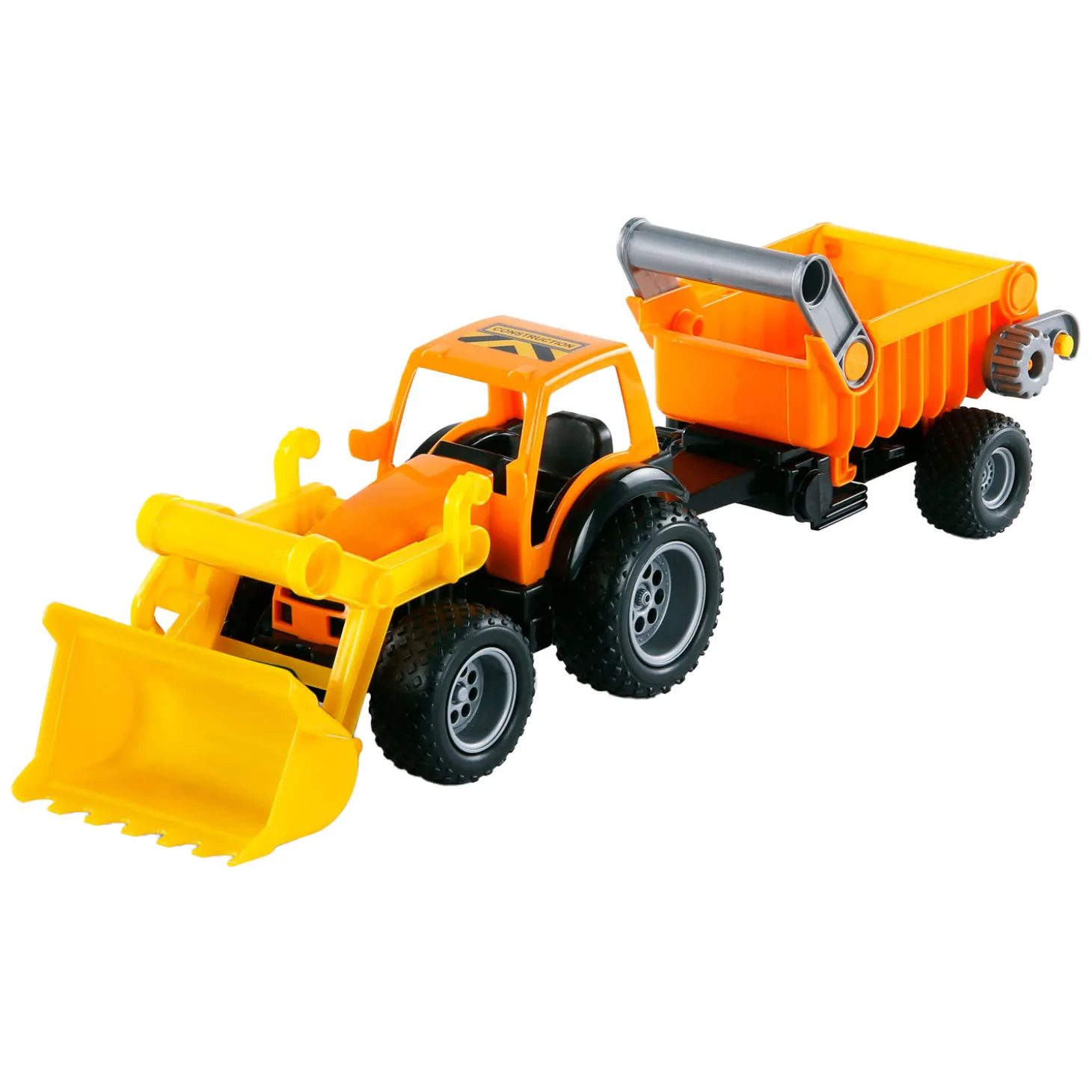 Cavallino Tractor met Voorlader en Aanhanger