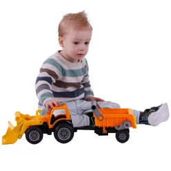 Cavallino Tractor met Voorlader en Aanhanger