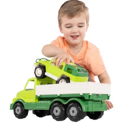 Cavallino XL Torpedo Vrachtwagen met Survival Jeep Groen, 44,5cm