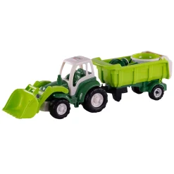 Cavallino XL Tractor Groen met Kiep- Aanhangwagen en Emmerset, 9dlg.