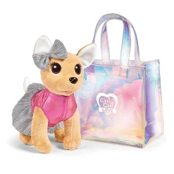 Chi Chi Love Shimmer Knuffelhond in Tas
