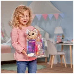 Chi Chi Love Shimmer Knuffelhond in Tas