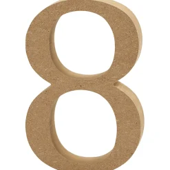 Cijfer 8 MDF 13cm, 1st.
