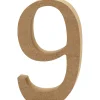Cijfer 9 MDF 8cm, 1st.