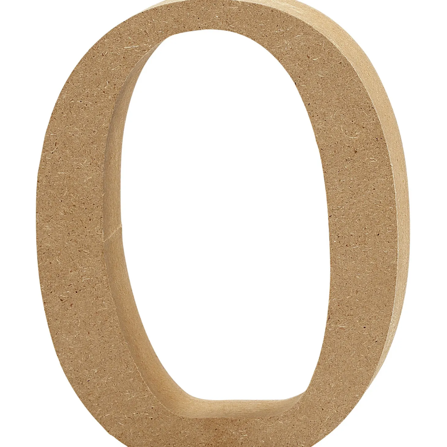 Cijfer 0 MDF 8cm, 1st.